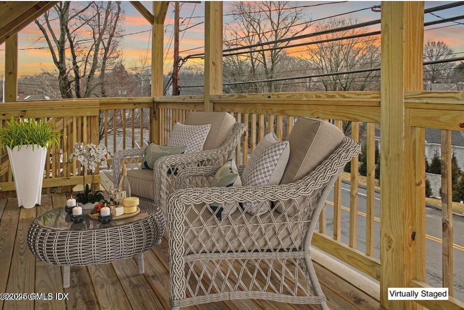 272 Valley Road, Unit 2 Cos Cob, CT 06807 - Photo 3 of 17 272Apt2DeckSunset