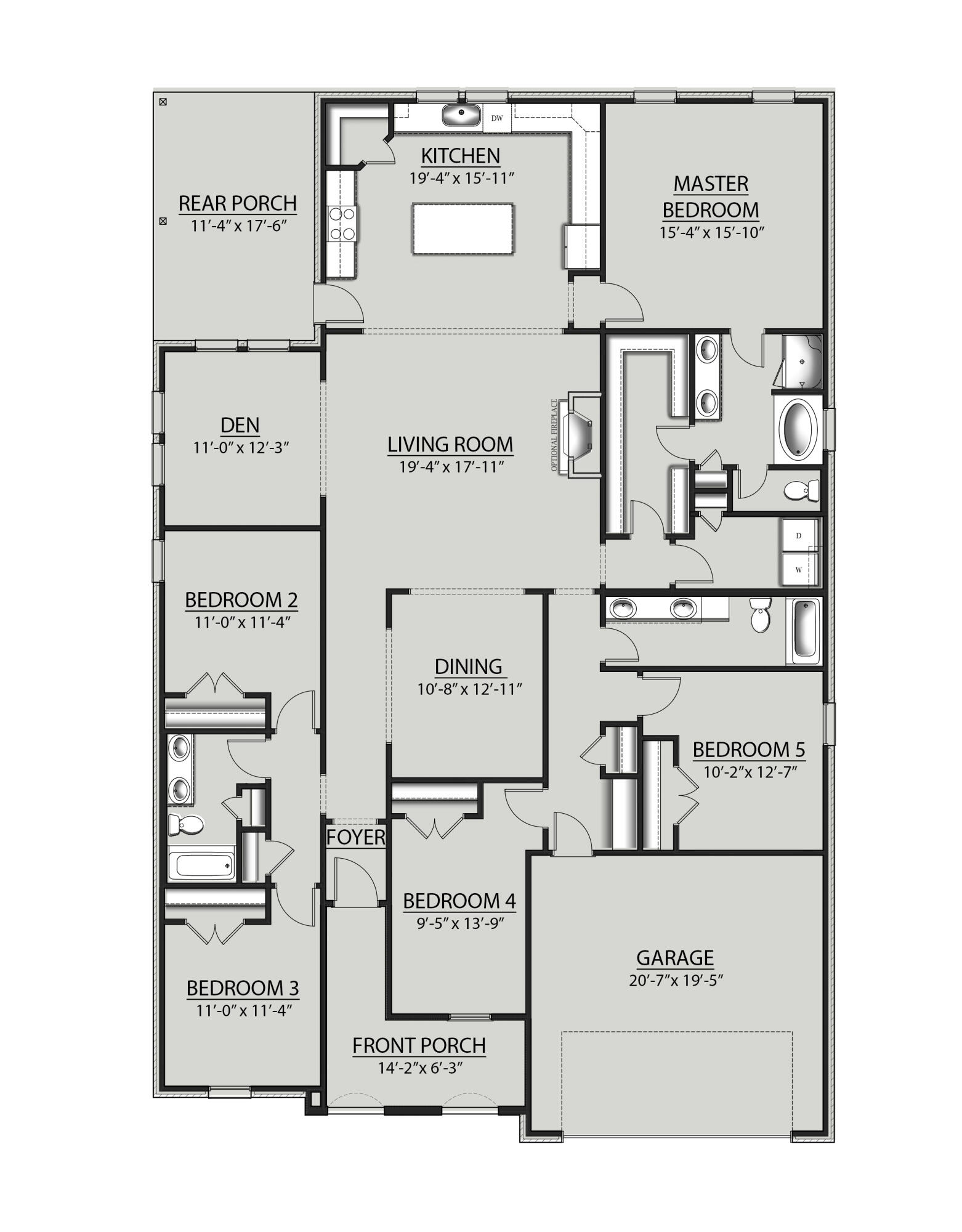 217 East Tweet Street Freeport, FL 32439 - Photo 3 of 3 Hickory AG Floor Plan