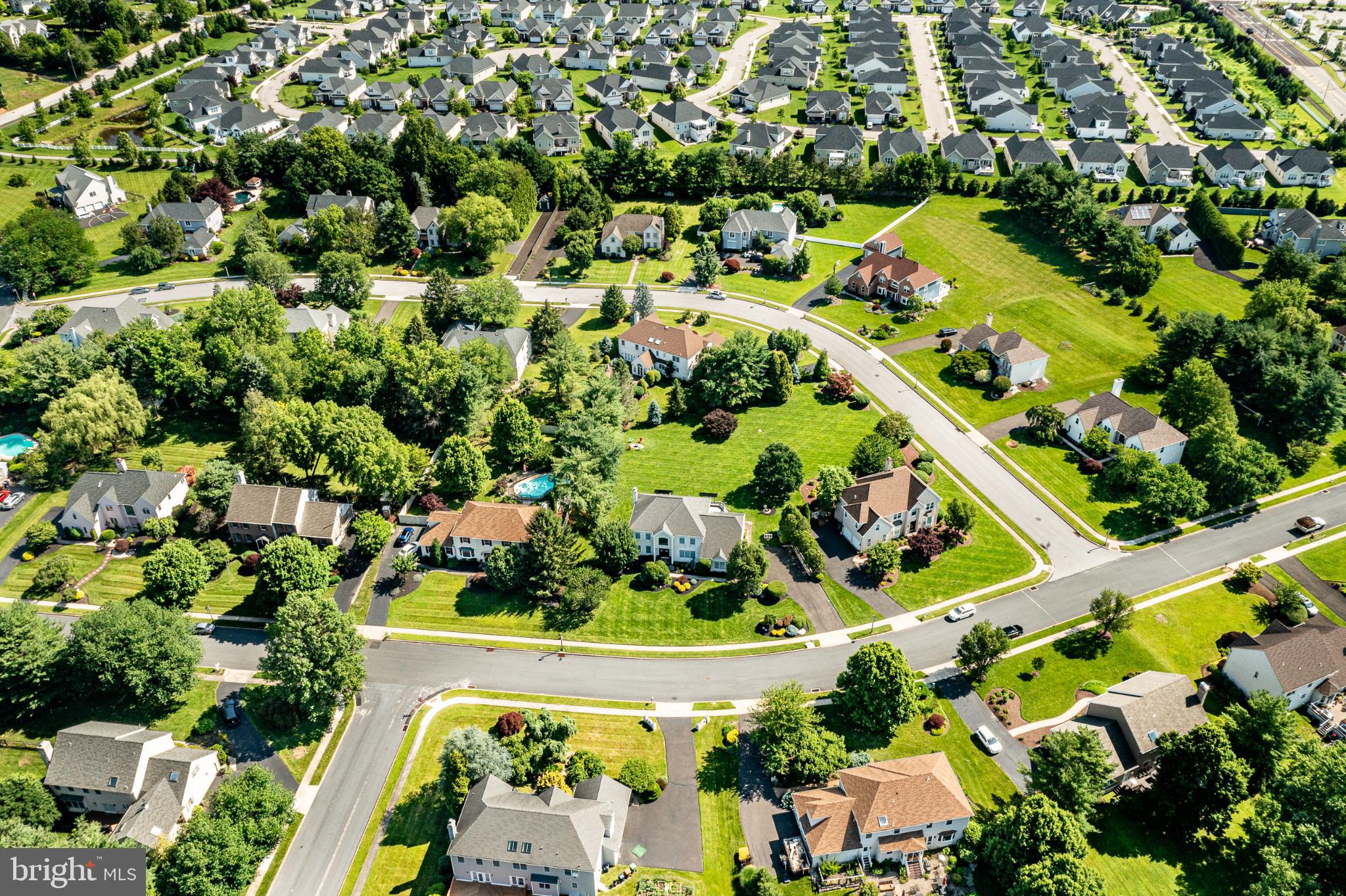 1716 St Georges Road Dresher, PA 19025 - Photo 28 of 90 Lush suburban landscape with winding roads.