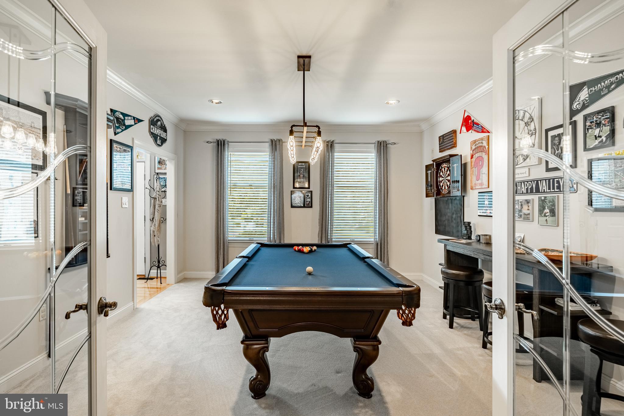 1716 St Georges Road Dresher, PA 19025 - Photo 37 of 90 Stylish game room with elegant decor.