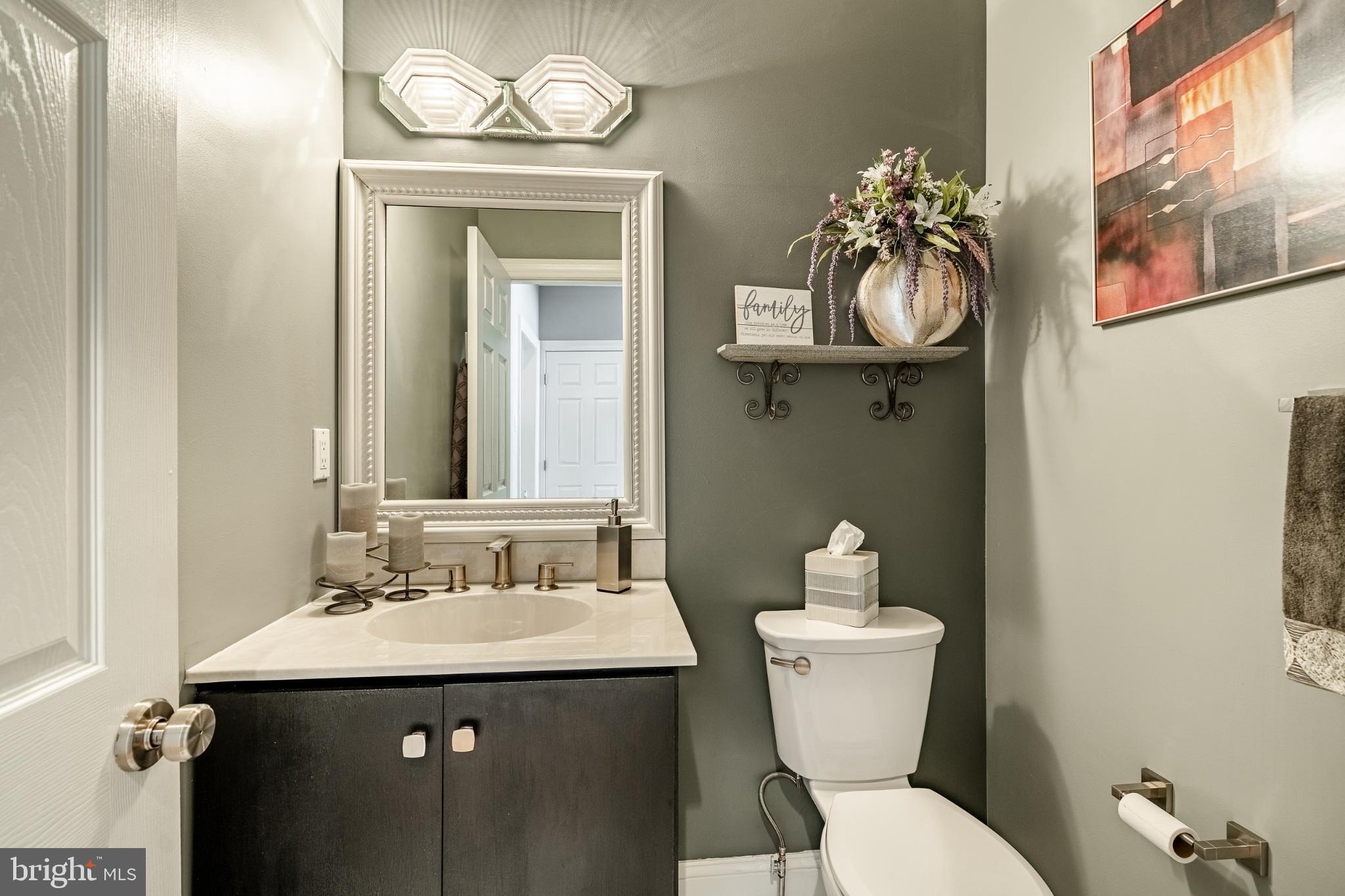 1716 St Georges Road Dresher, PA 19025 - Photo 46 of 90 Chic half-bath with modern elegance.