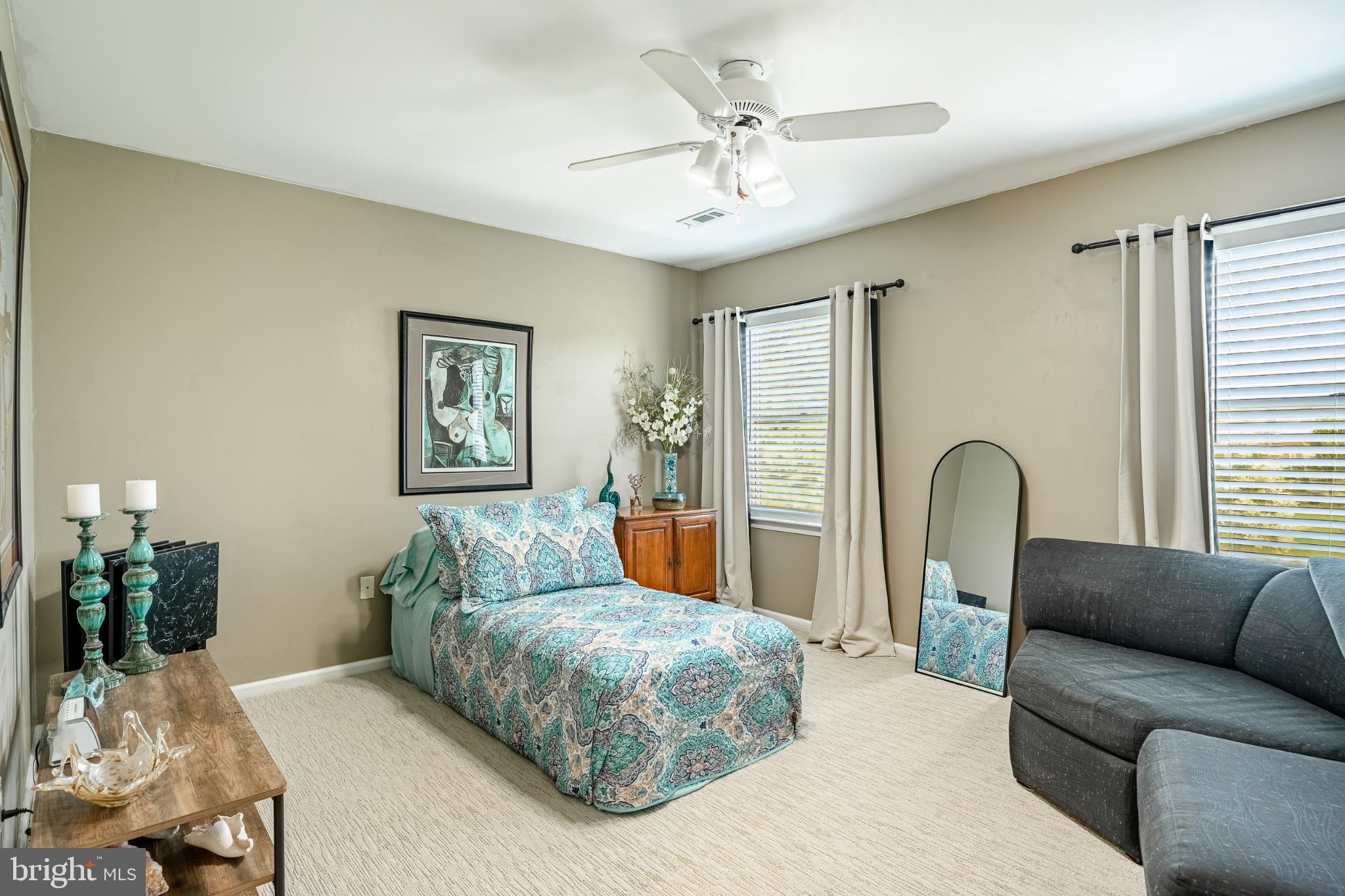 1716 St Georges Road Dresher, PA 19025 - Photo 52 of 90 Serene bedroom with calming teal accents.
