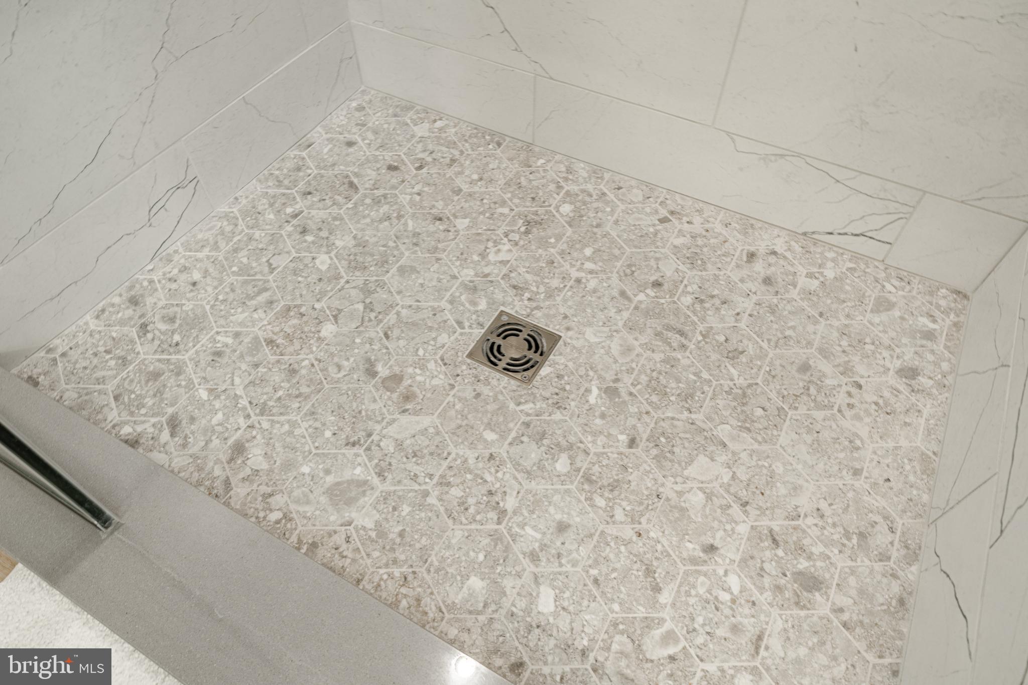 1716 St Georges Road Dresher, PA 19025 - Photo 73 of 90 Elegant hexagonal tile shower floor design.