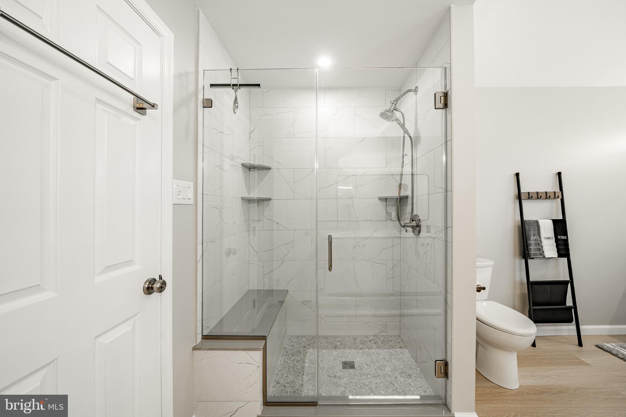 1716 St Georges Road Dresher, PA 19025 - Photo 75 of 90 Sleek glass shower with modern elegance.