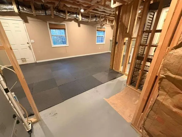 a view of an empty room