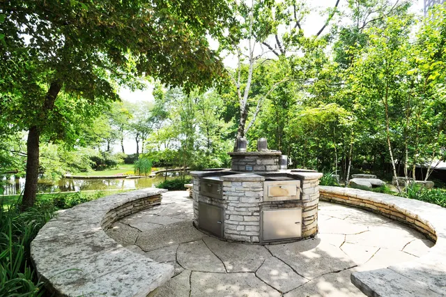 a backyard of a house