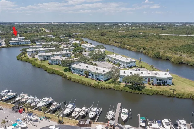a view of a city with a lake