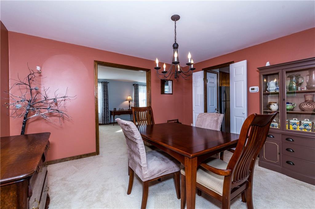 230 Ridgeview Drive Wexford, PA 15090 - Photo 9 of 25 Formal Dining Room off the Kitchen , New Lighting as well as doors that be closed to make the room more Private if Needed