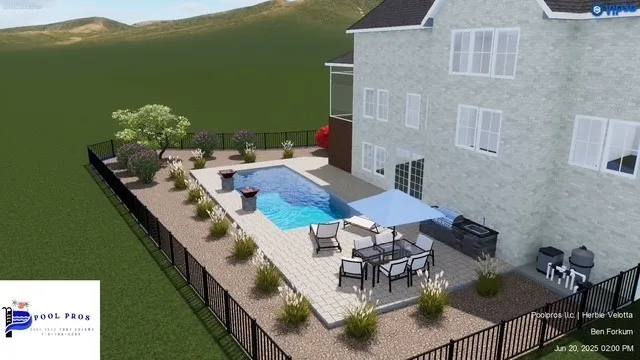 a terrace with outdoor seating and green space