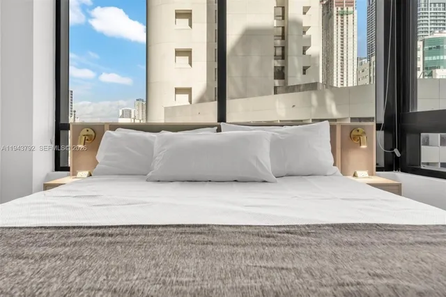 a view of kitchen and living room