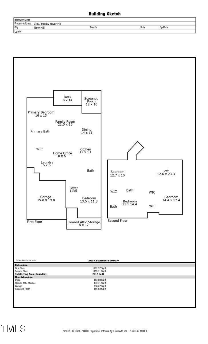 3262 Ripley River Road New Hill, NC 27562 - Photo 43 of 43 Floor Plan