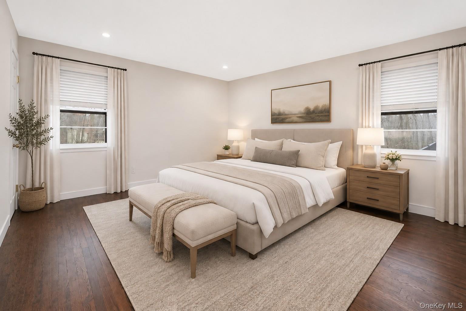 74 Edgewood Road Ossining, NY 10562 - Photo 12 of 23 a bedroom with a bed and wooden floor