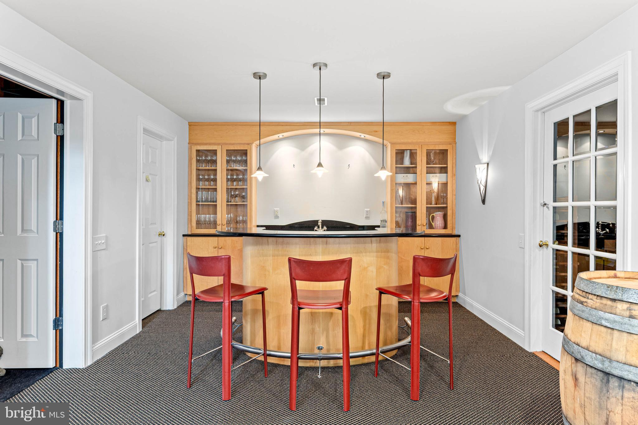 737 Eagle Farm Road Villanova, PA 19085 - Photo 16 of 20 Curved counter, served by the wine cellar