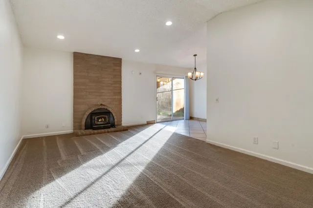 a view of a livingroom with a staircase