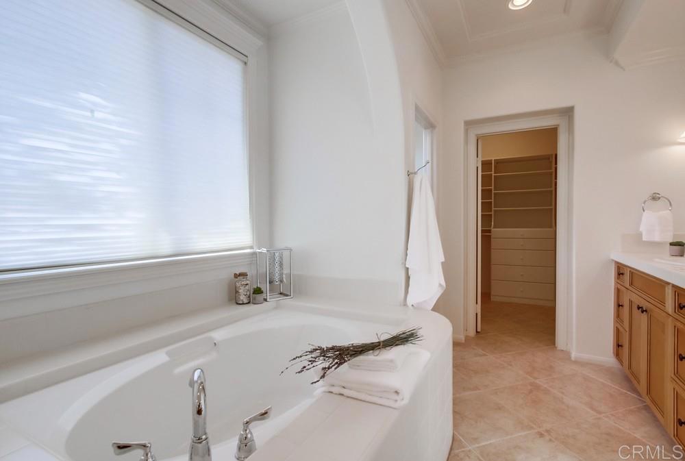 573 Cypress Hills Drive Encinitas, CA 92024 - Photo 32 of 75 a bathroom with a sink and a mirror