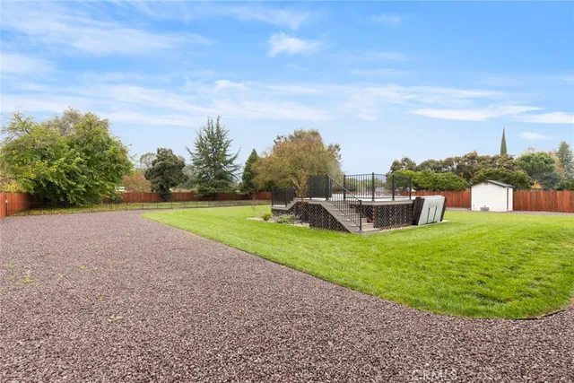 a view of a garden and basketball court