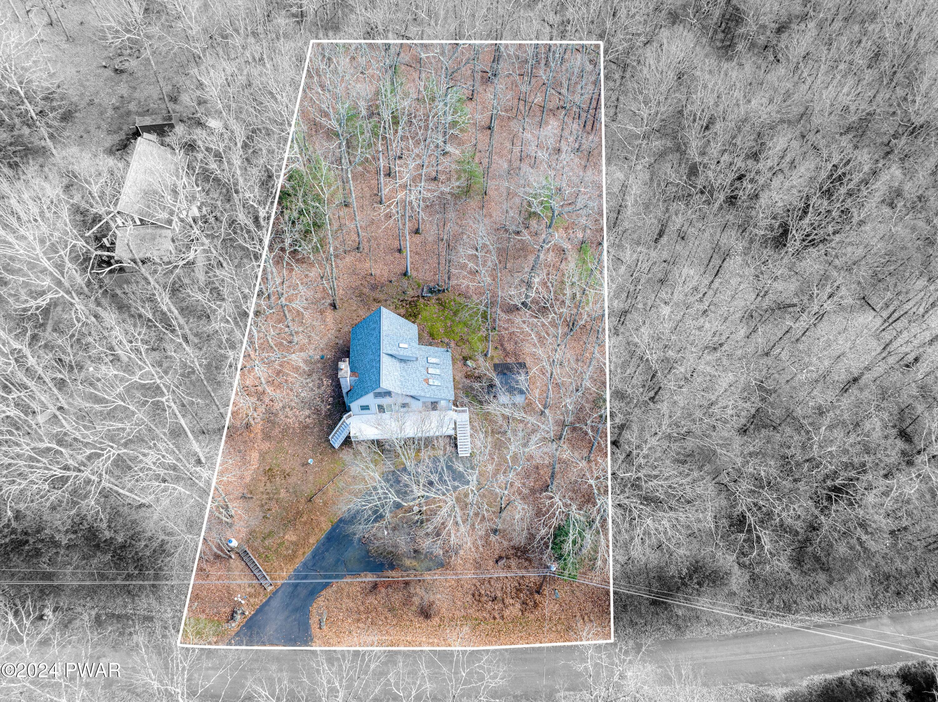 100 Cedar Ridge Road Hawley, PA 18428 - Photo 45 of 61 Birds eye outline