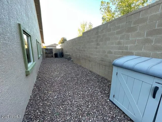 a view of wooden door