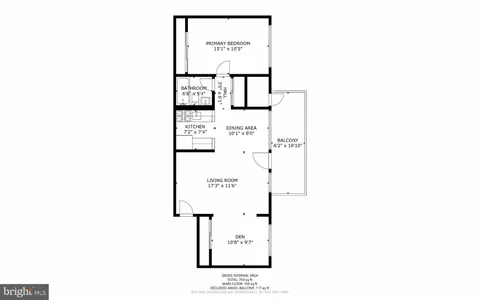 a picture of a bench in a building