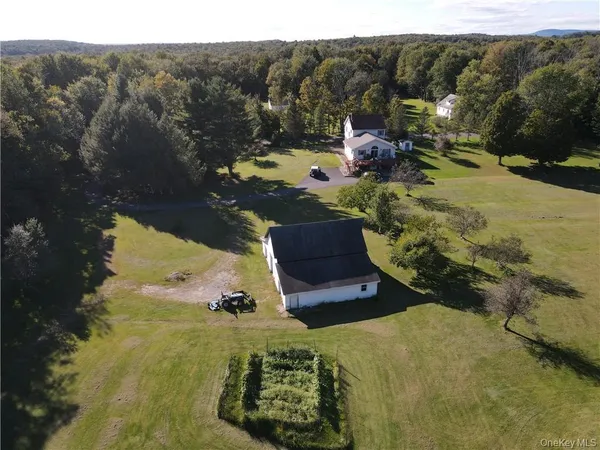 a view of a lake with a mountain