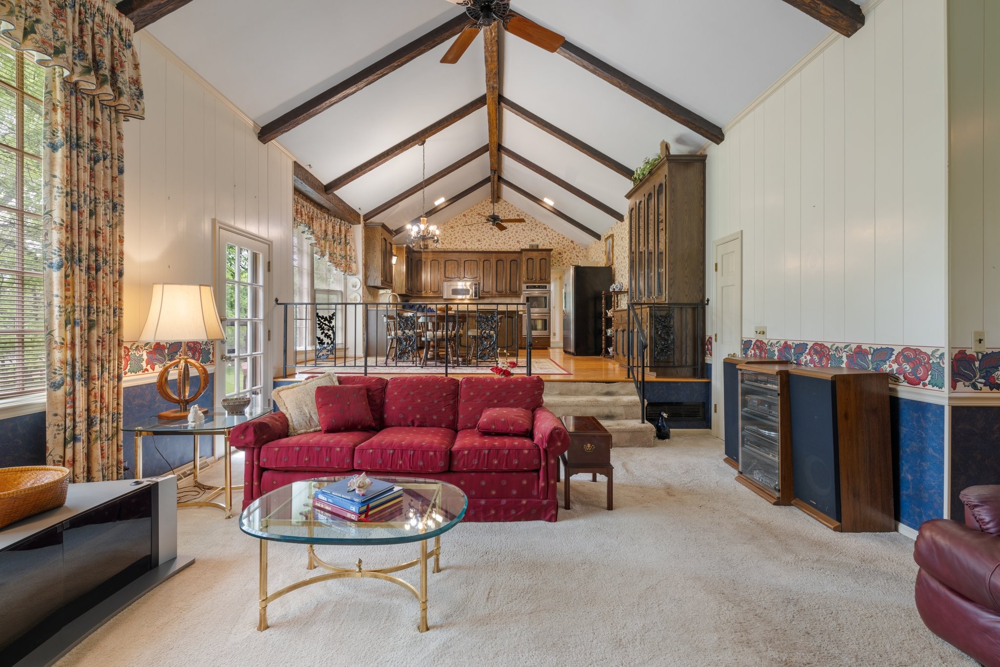 1409 Sneed Road West Franklin, TN 37069 - Photo 25 of 47 a view of living room kitchen and patio
