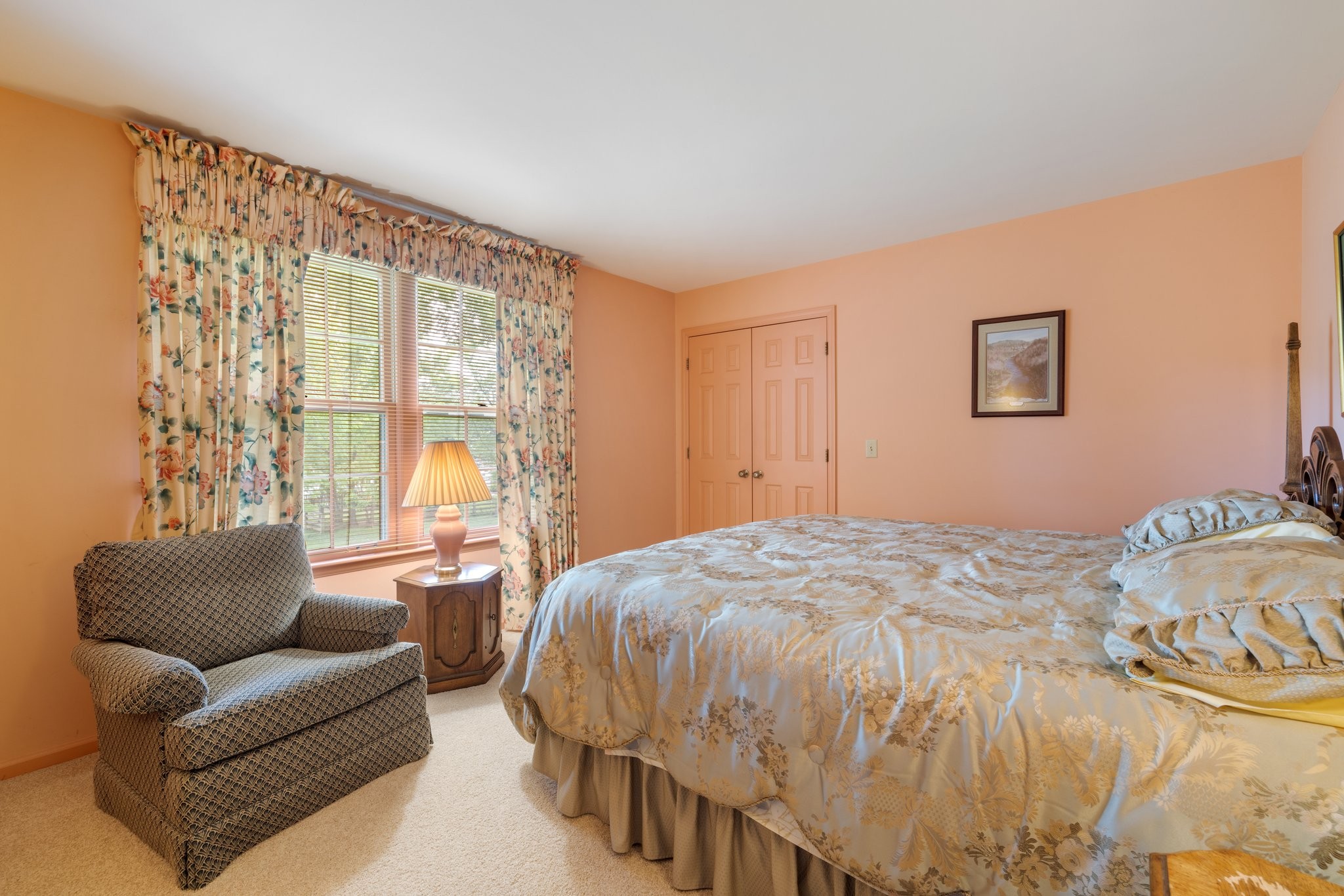 1409 Sneed Road West Franklin, TN 37069 - Photo 35 of 47 a bedroom with a bed couch and a large window