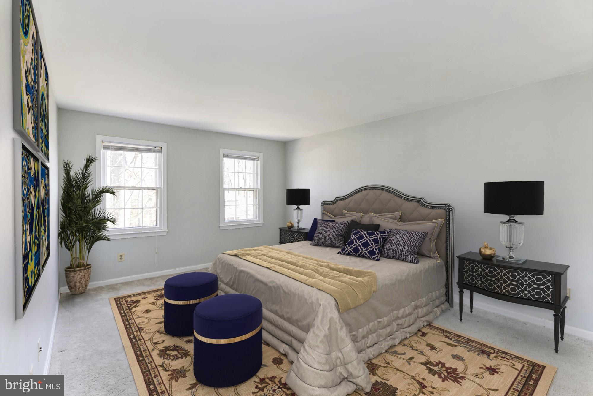 1592 Stowe Road Reston, VA 20194 - Photo 17 of 28 Master Bedroom (Virtually Staged)