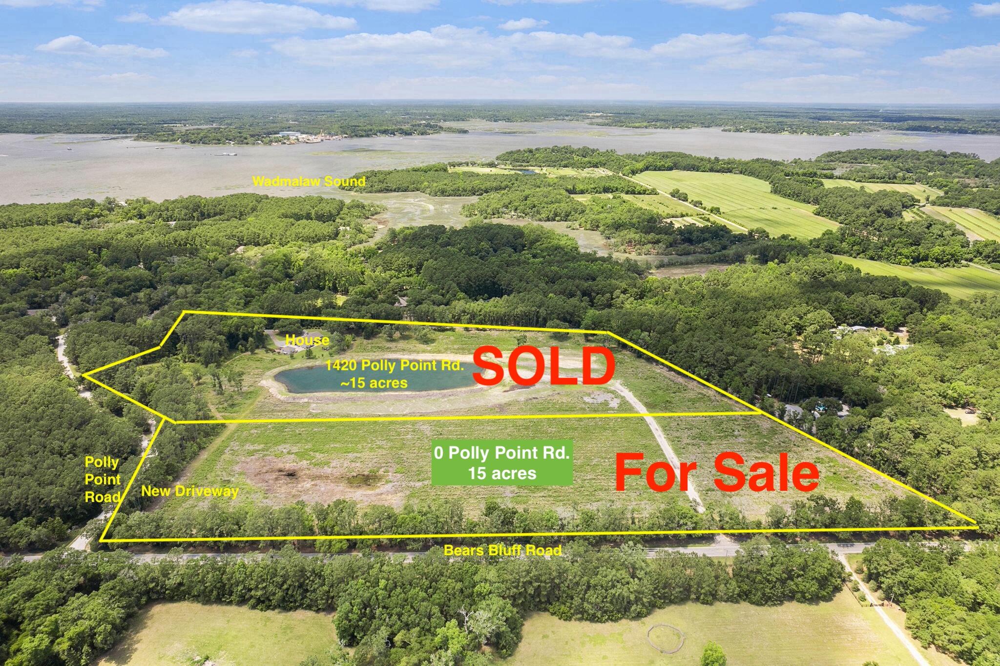 0 Polly Point Road Wadmalaw Island, SC 29487 - Photo 2 of 10 PollyPointSubDividedAerial