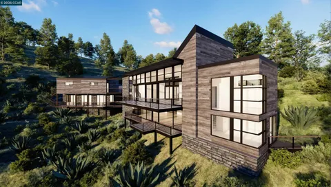 a view of a backyard with plants