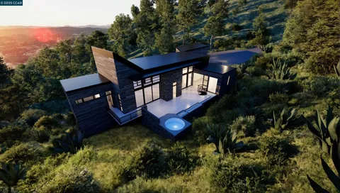 a view of a pathway of a yard