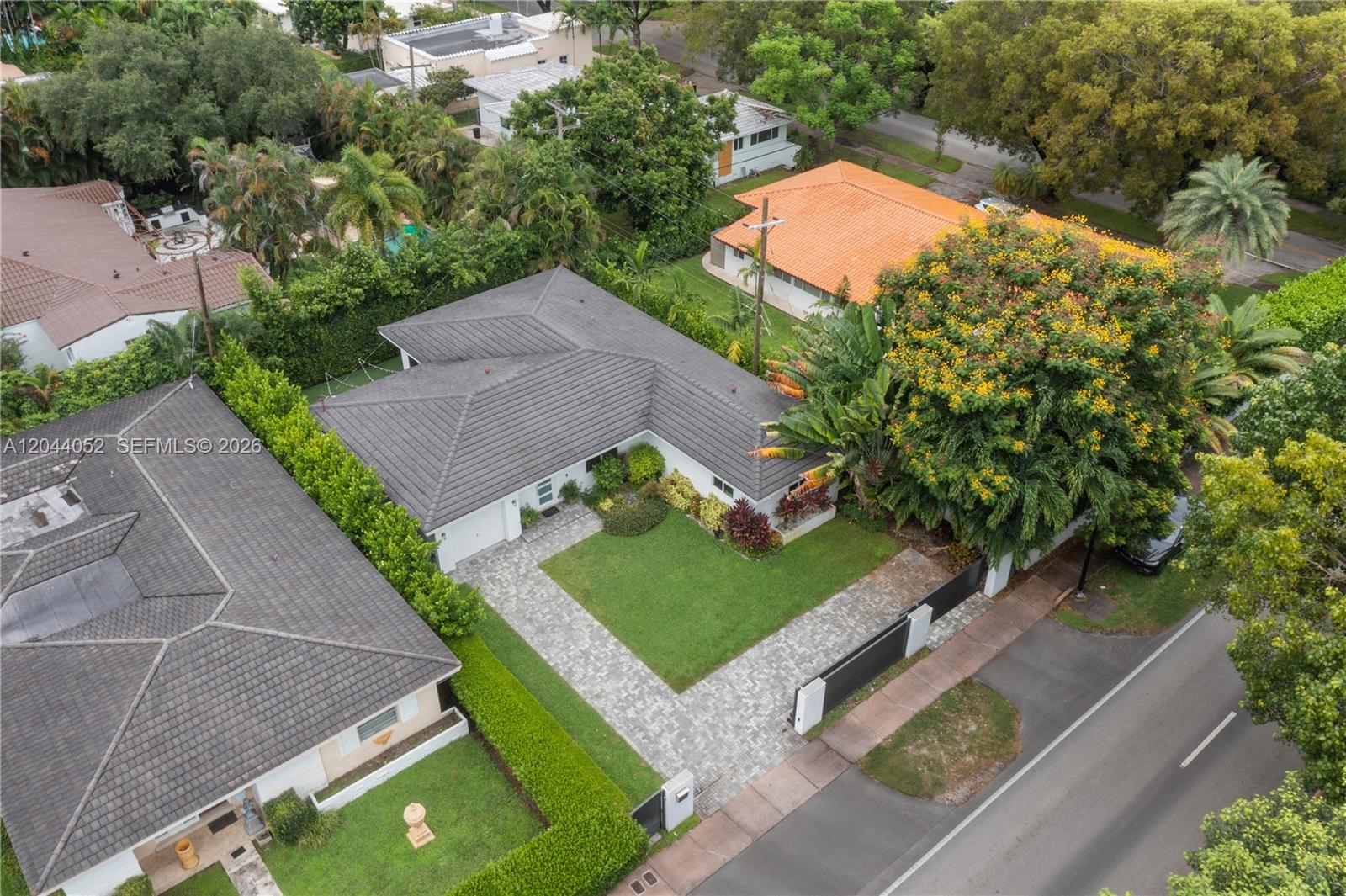 721 Bird Road Coral Gables, FL 33146 - Photo 22 of 24 an aerial view of a house