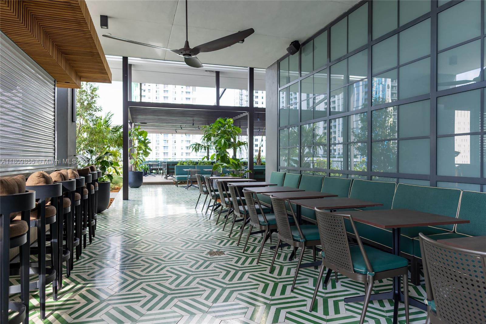 159 Northeast 6th Street, Unit 3012 Miami, FL 33132 - Photo 73 of 91 a outdoor dining space with furniture and outdoor view