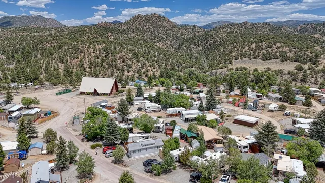 a view of a city with lots of trees