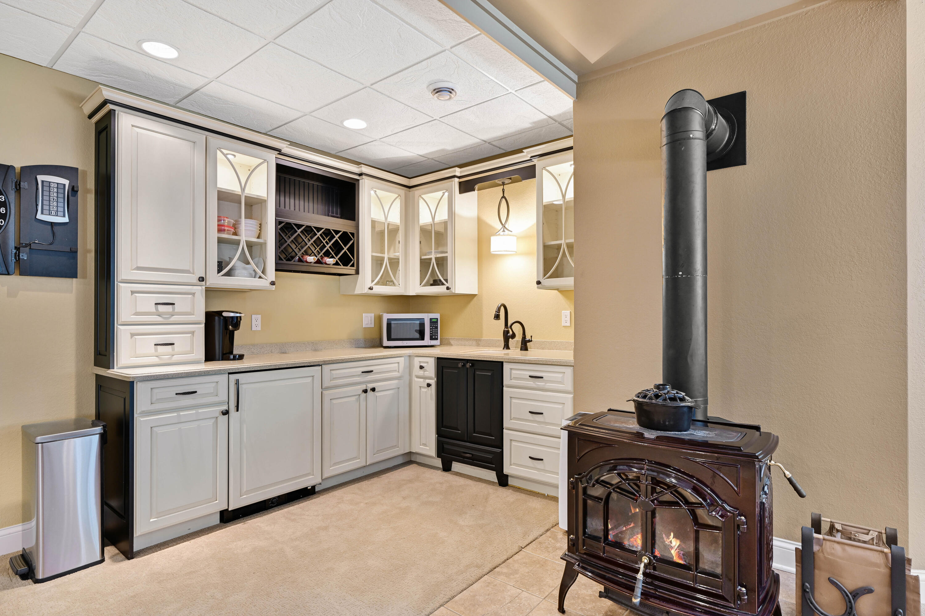 N4161 Kenney Lane Delavan, WI 53115 - Photo 26 of 62 Lower Level Kitchenette