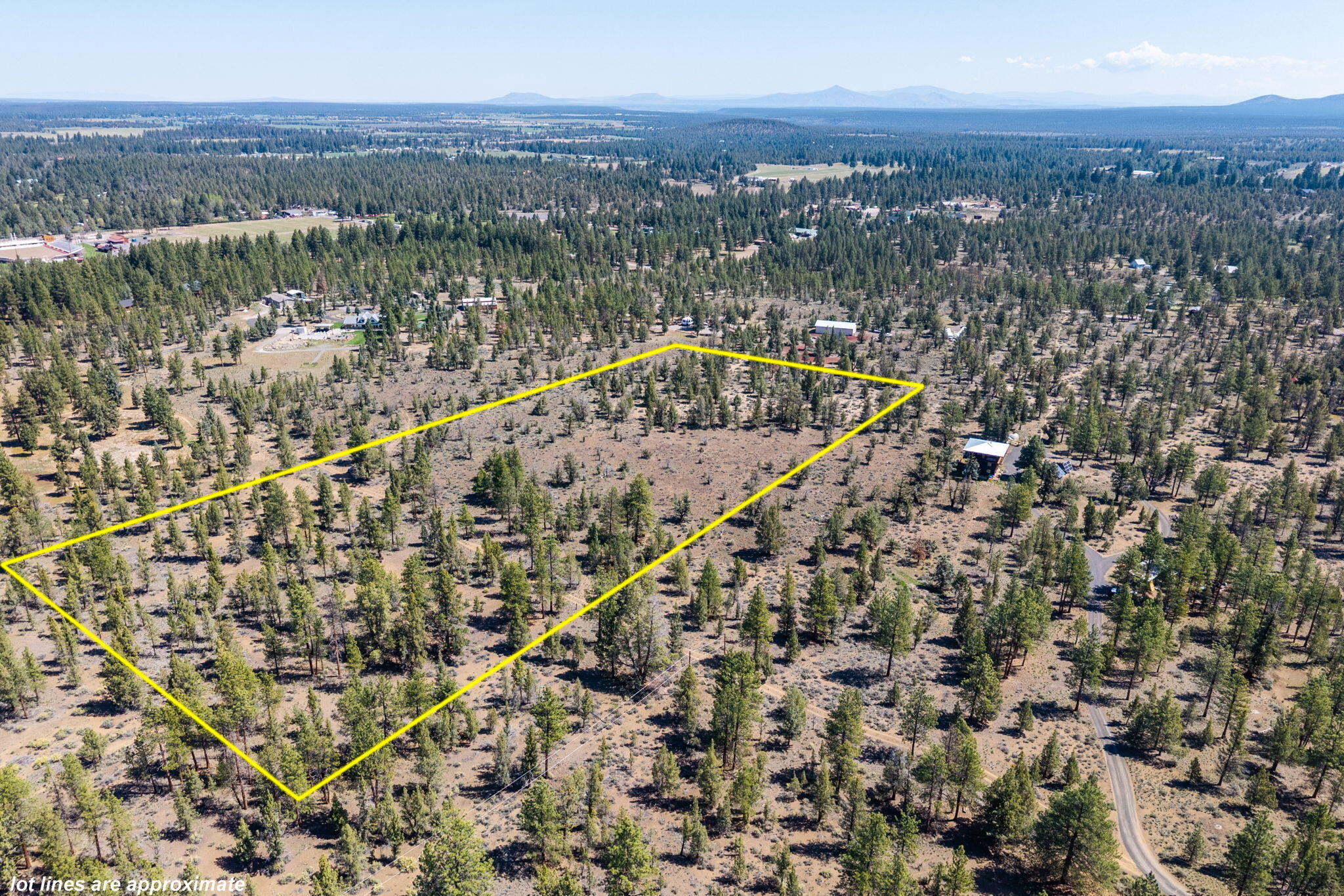 67372 Harrington Loop Road Bend, OR 97703 - Photo 3 of 33 Appromximate lots lines from Drone looking ENE