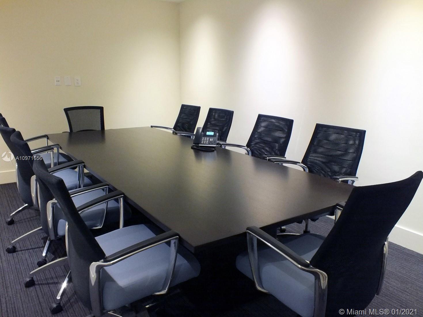 68 Southeast 6th Street, Unit 1010 Miami, FL 33131 - Photo 19 of 43 a view of a workspace with furniture