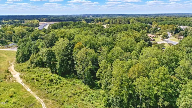 a view of a lush green field