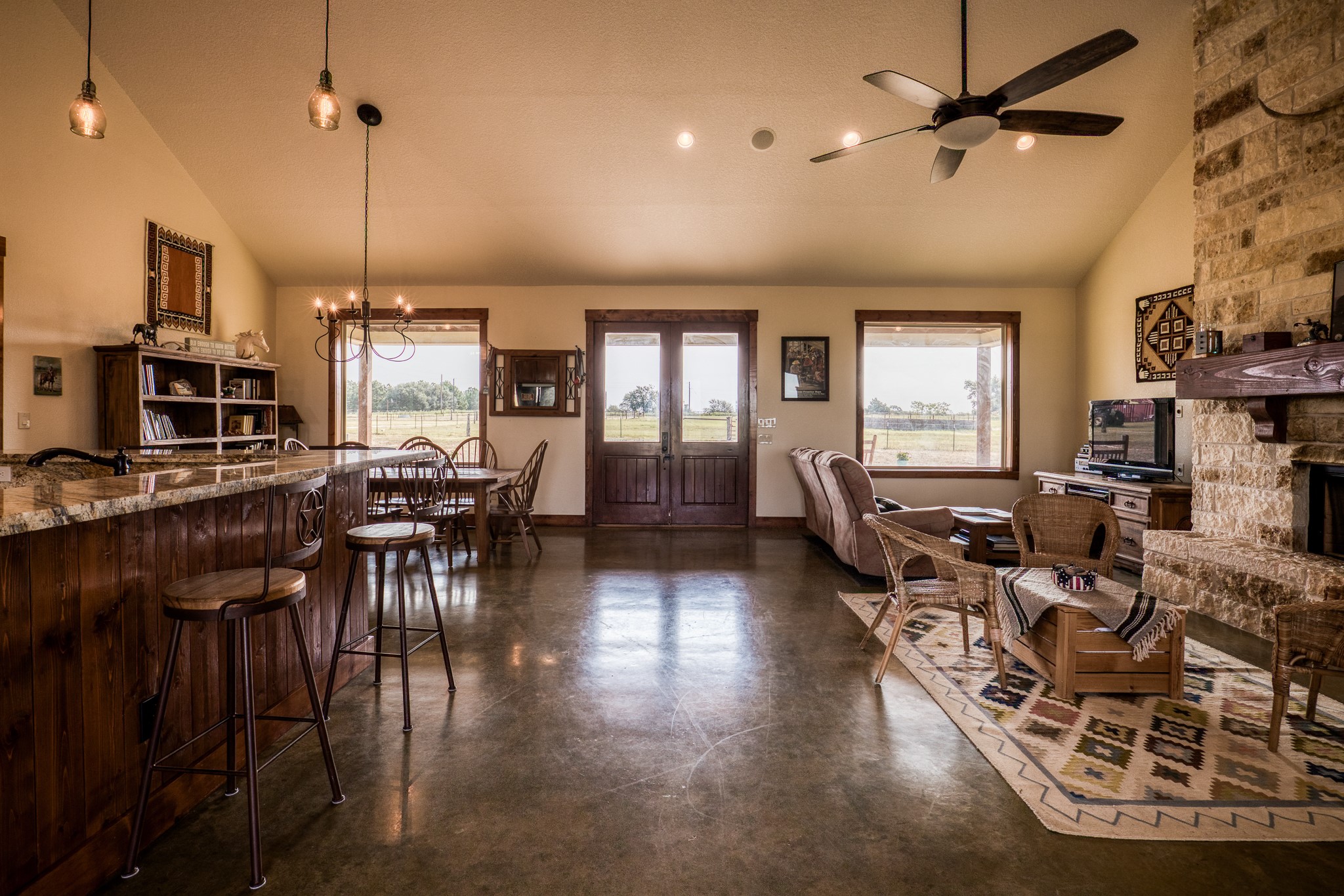 8201 Lone Star Road Washington, TX 77880 - Photo 8 of 22 a very nice looking living room with furniture and a flat screen tv