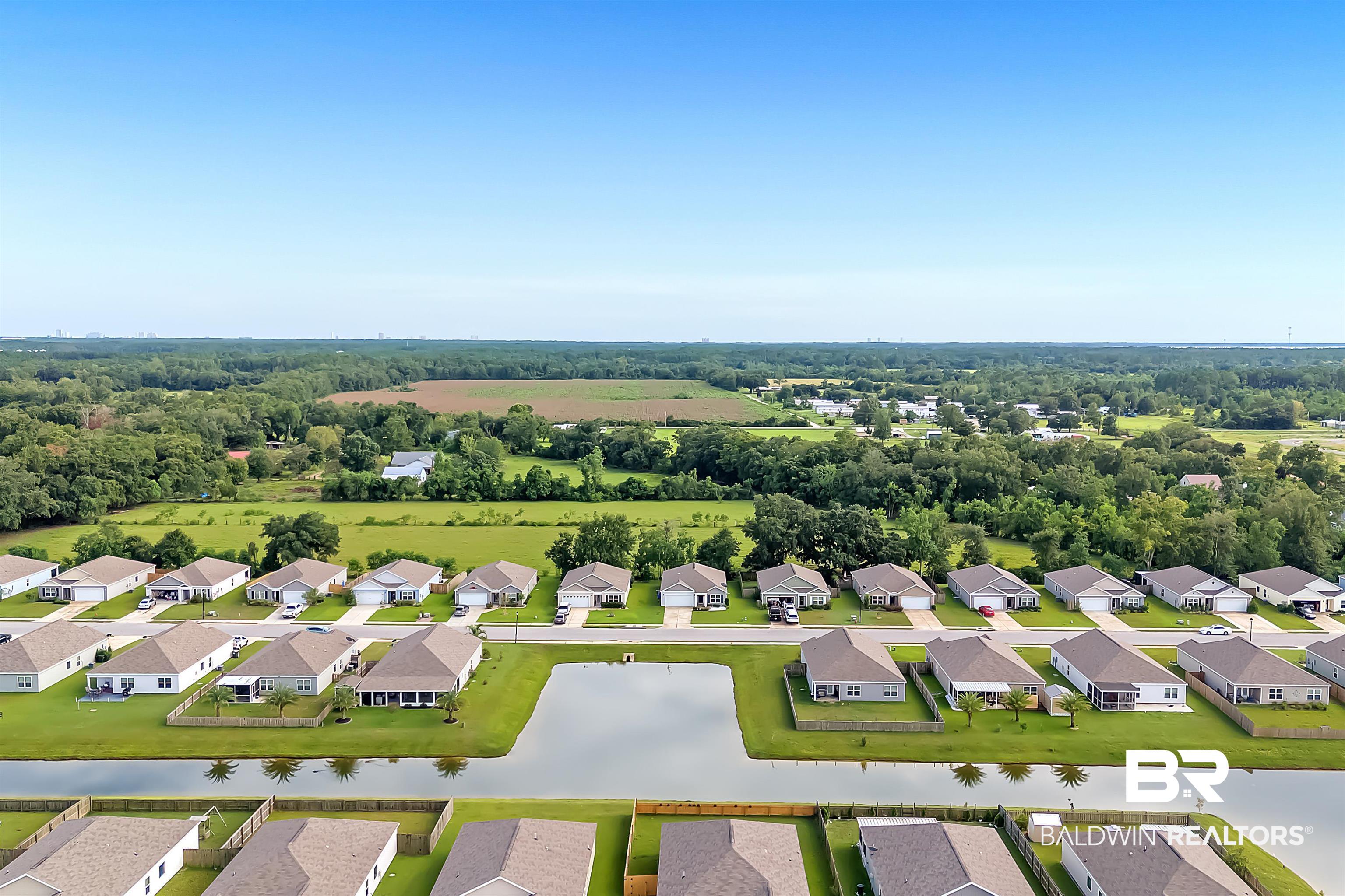17985 Lewis Smith Drive Foley, AL 36535 - Photo 46 of 56 Birds eye view of property with a water view
