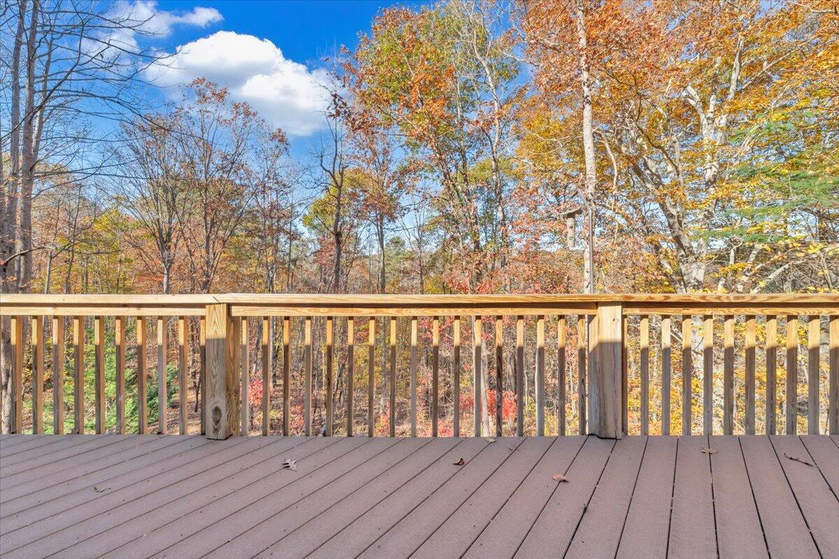 6548 Goodview Road Goodview, VA 24095 - Photo 34 of 113 a view of wooden balcony with wooden floor