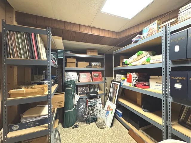 workspace with wooden floor