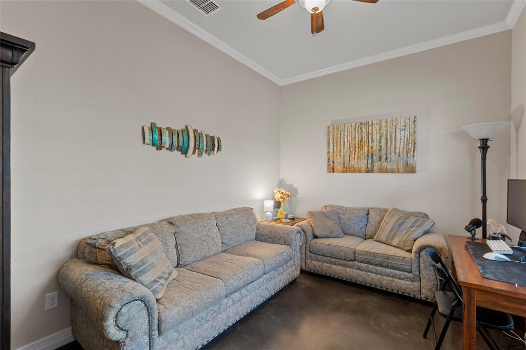 2370 Garrett Lane China Spring, TX 76633 - Photo 10 of 36 a living room with furniture and a couch