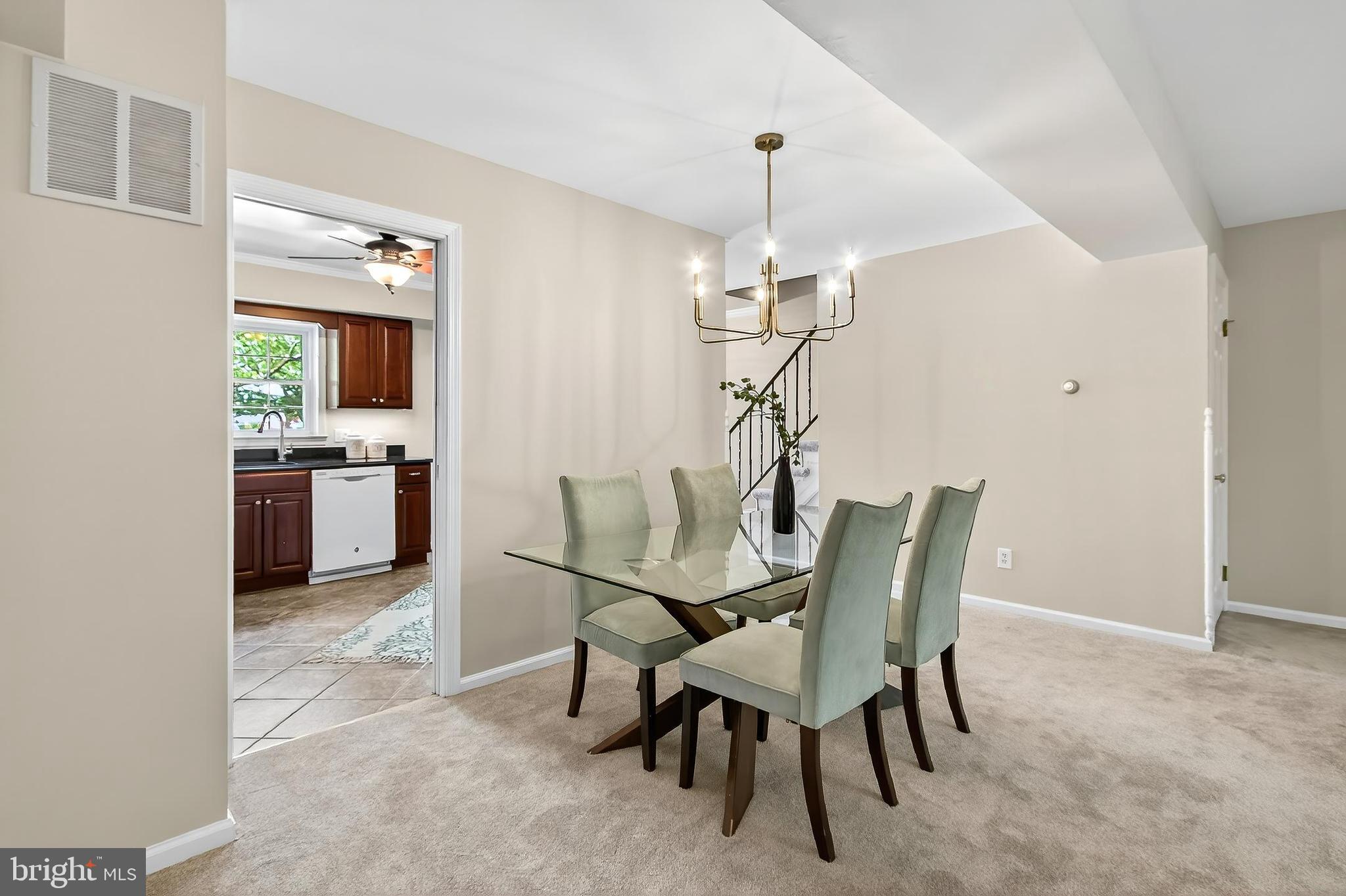 7781 Tiverton Drive Springfield, VA 22152 - Photo 11 of 53 Dining room features new candlestick chandelier