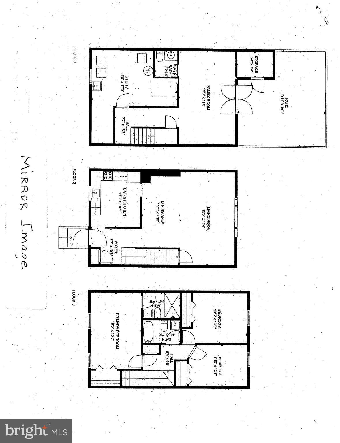 7781 Tiverton Drive Springfield, VA 22152 - Photo 53 of 53 Mirror Image Floor Plan