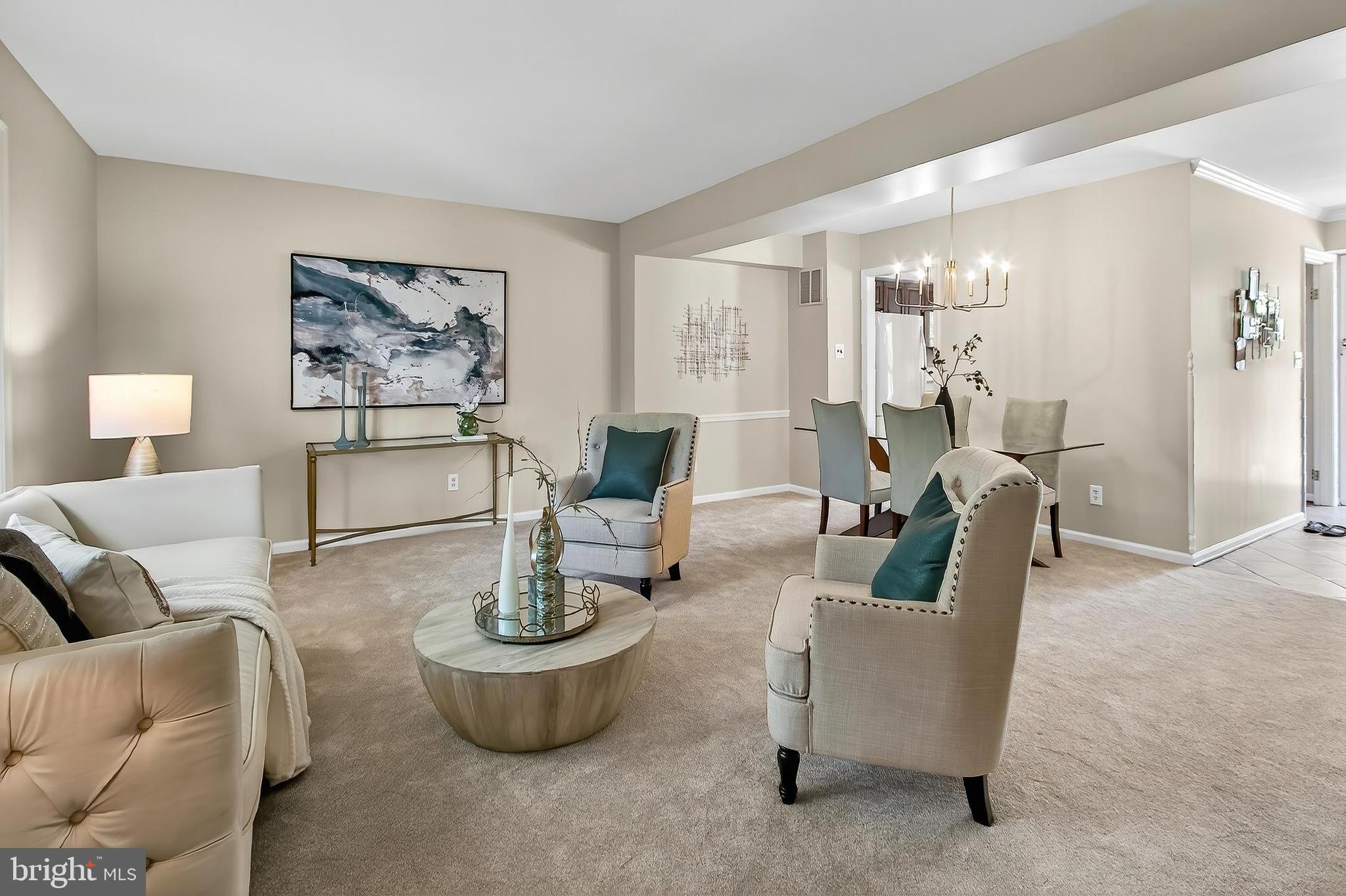 7781 Tiverton Drive Springfield, VA 22152 - Photo 9 of 53 Living room looking towards dining room