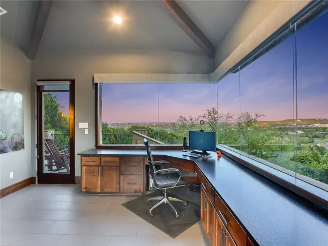 a view of an outdoor sitting area