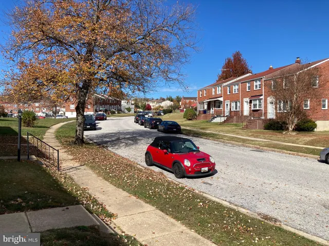 a cars parked on the side of a street