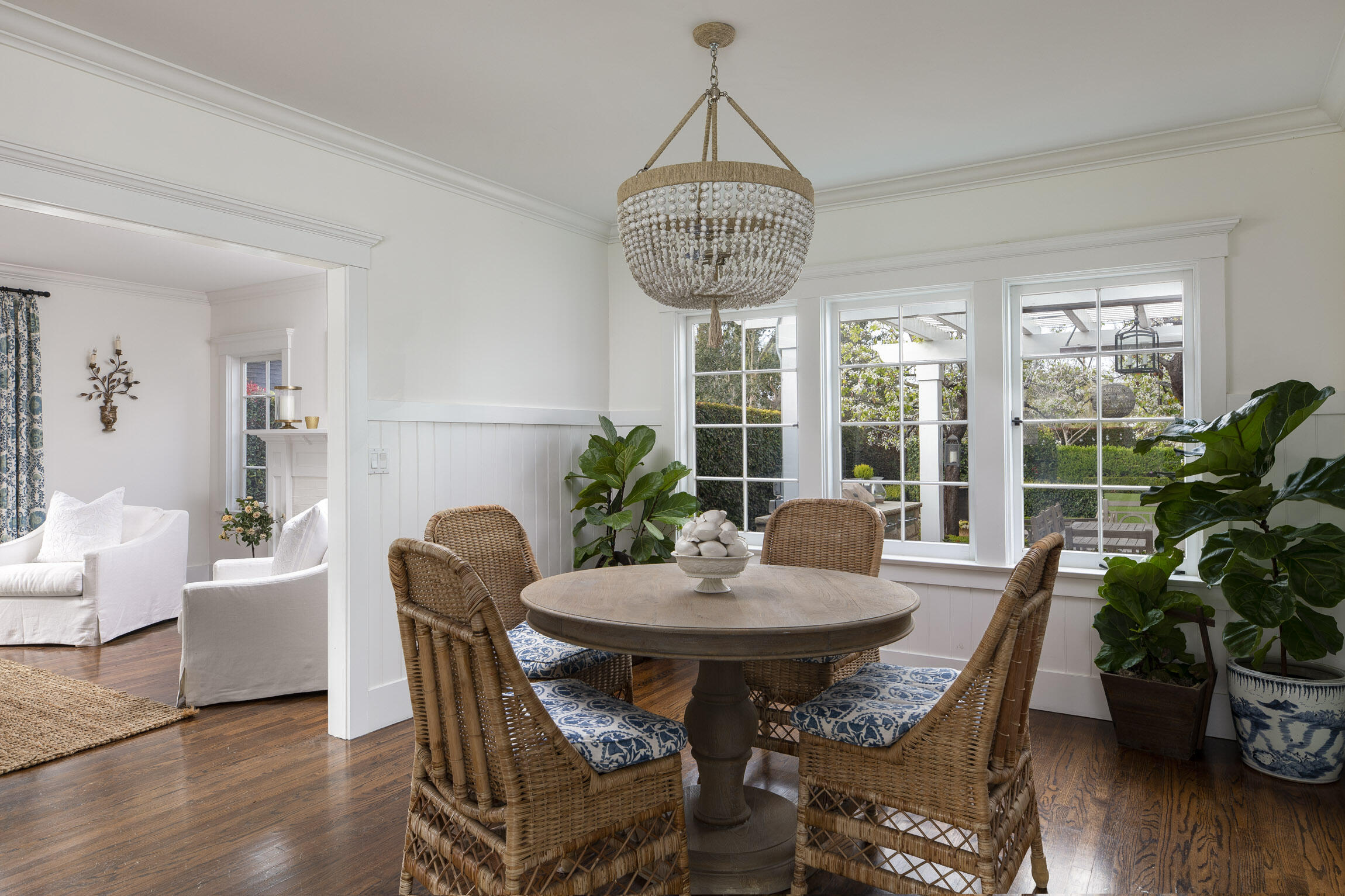 199 Ocean View Avenue Carpinteria, CA 93013 - Photo 3 of 22 a view of a dining room with furniture window and wooden floor
