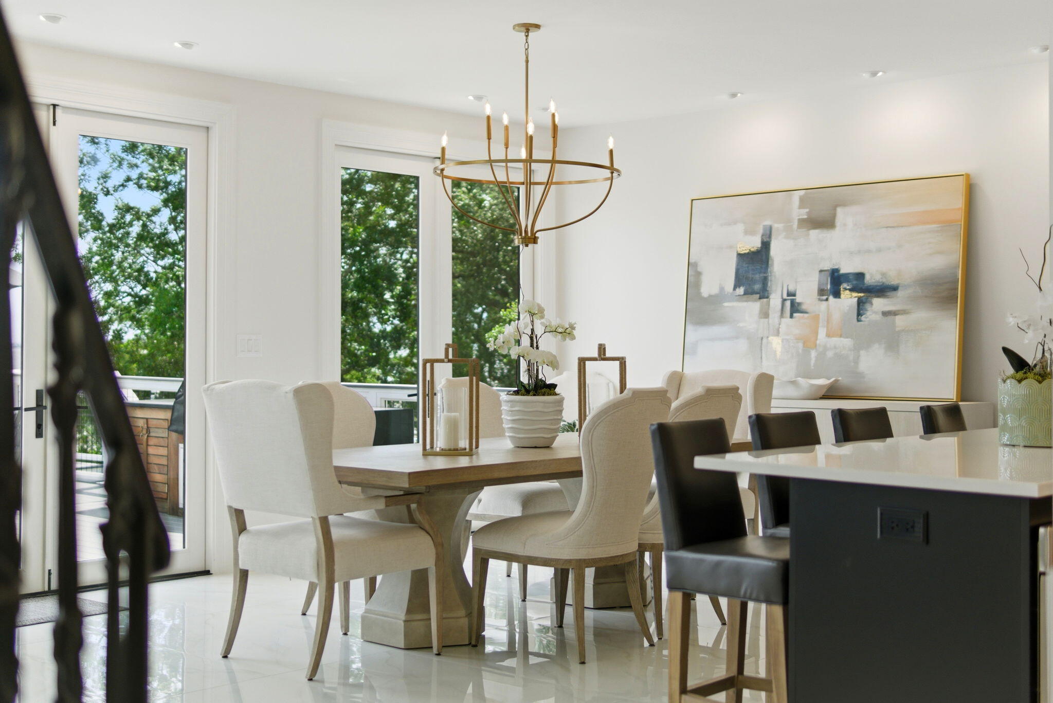 31061 Peninsula Drive Orange Beach, AL 36561 - Photo 15 of 93 a dining room with furniture a chandelier and window