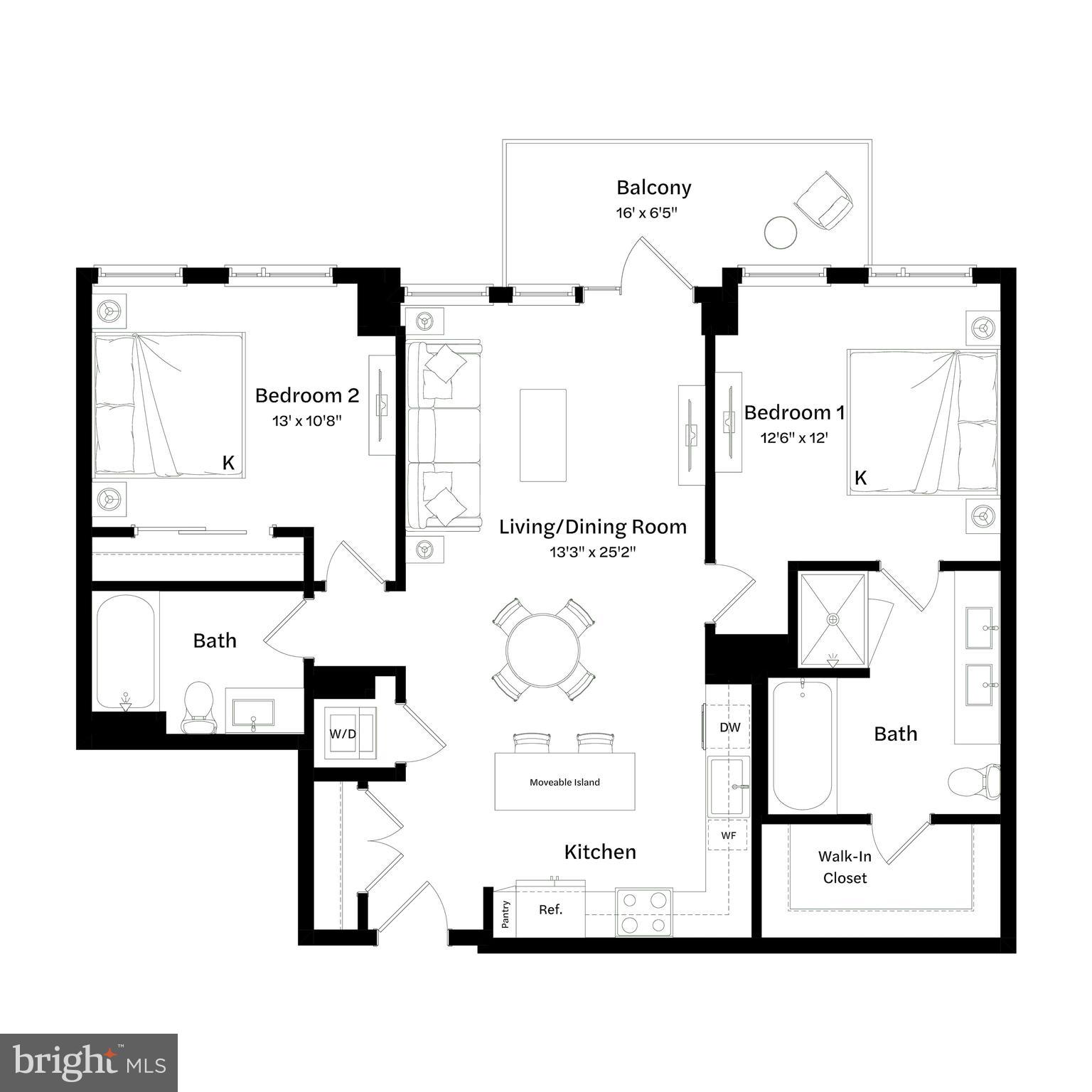 2650 Woodley Road Northwest, Unit 920 Washington, DC 20008 - Photo 36 of 36 a picture of a floor plan